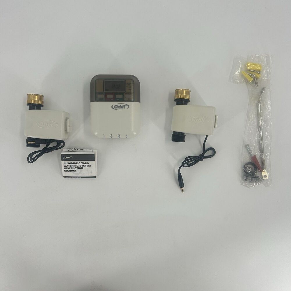 ORBIT 4 ZONE AUTOMATIC YARD WATERING SPRINKLER KIT 56417 FAST SHIPPING
